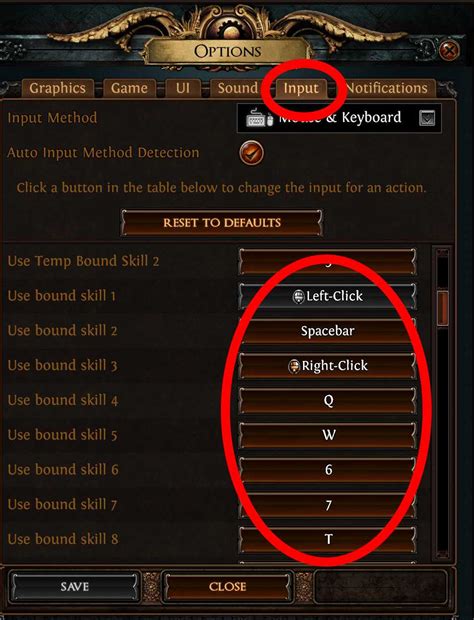 path of exile hotkeys|Skill bar .